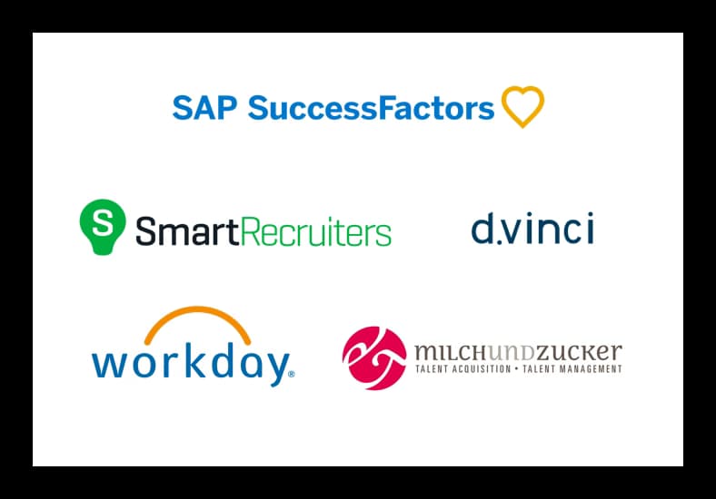 Logo-Cloud zur Veranschaulichung von ATS-Integrationen